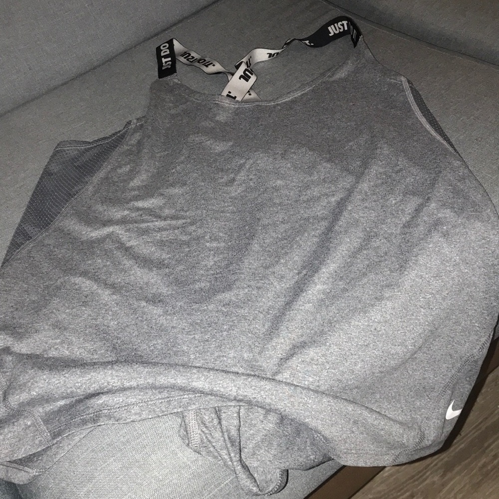 Gray Nike Running Top
